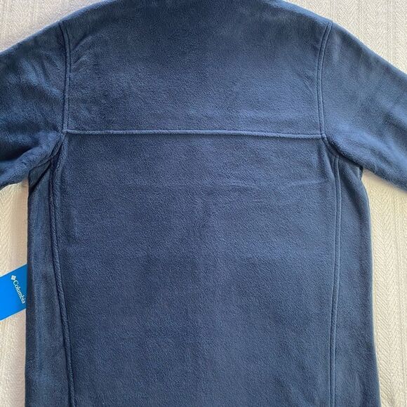 COLUMBIA Men’s Small Steens Mountain Full Zip Solid Fleece Jacket - Picture 4 of 8